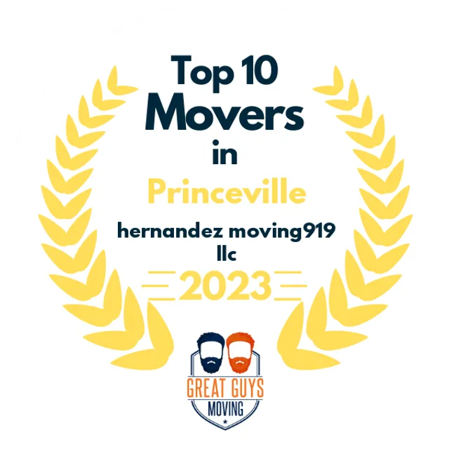 Top 10 Movers in Raleigh, NC 2023 award