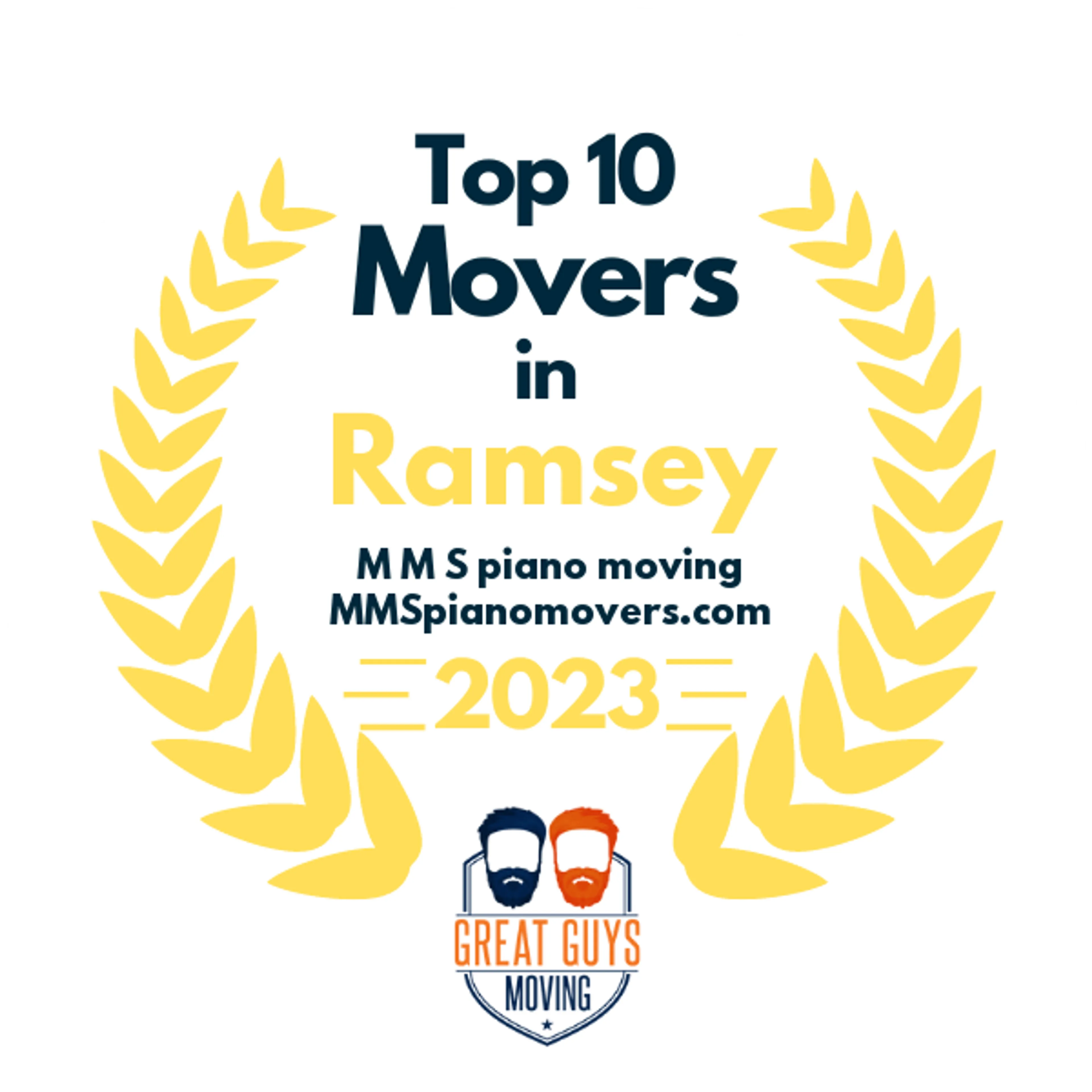 Top 10 Movers in Paterson, NJ 2023 award
