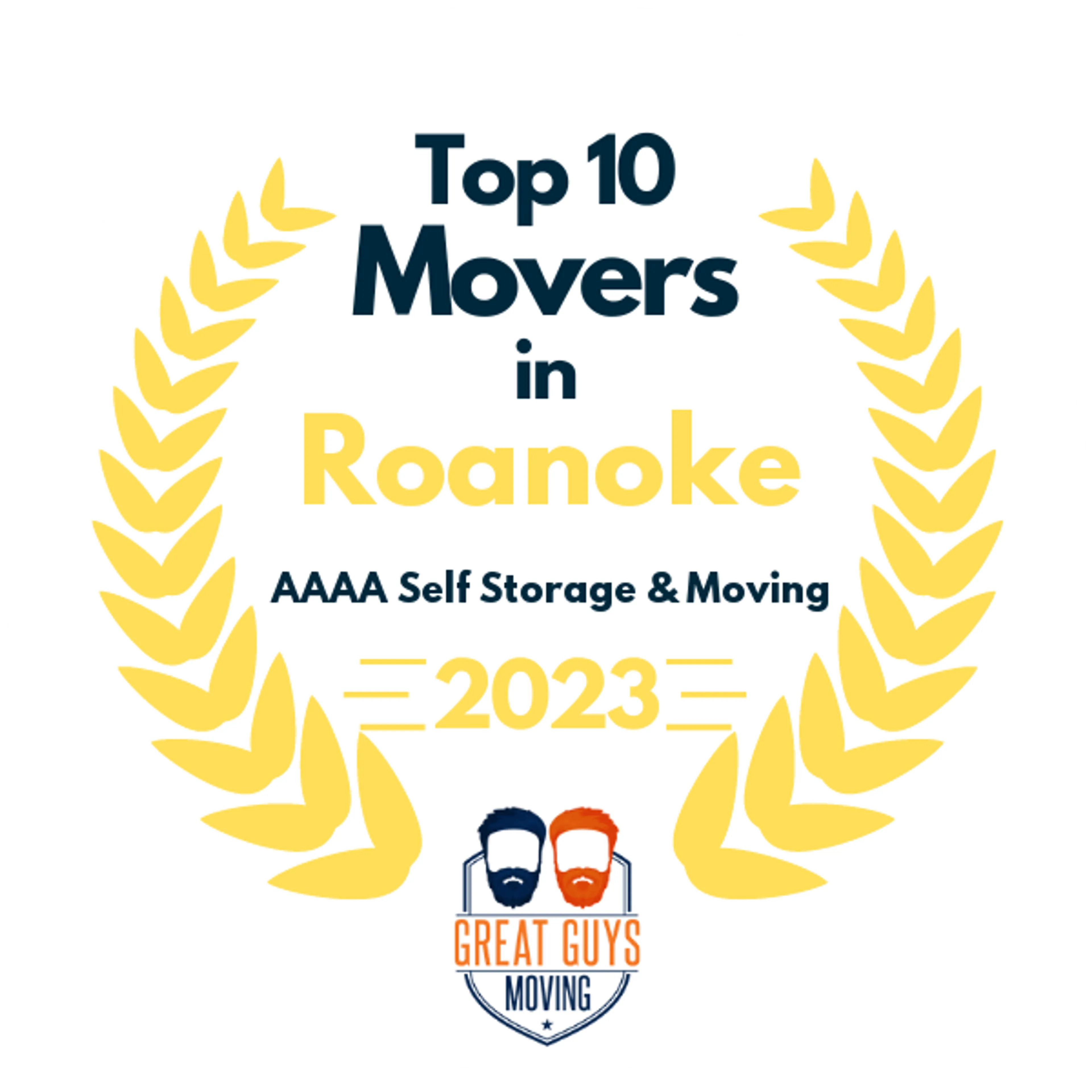 Top 10 Movers in Vinton, VA 2023 award