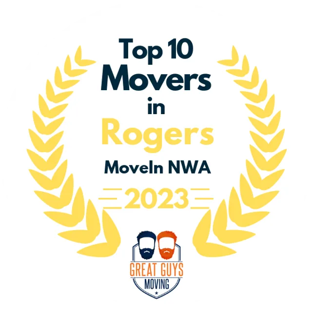 Top 10 Movers in Fayetteville, AR 2023 award