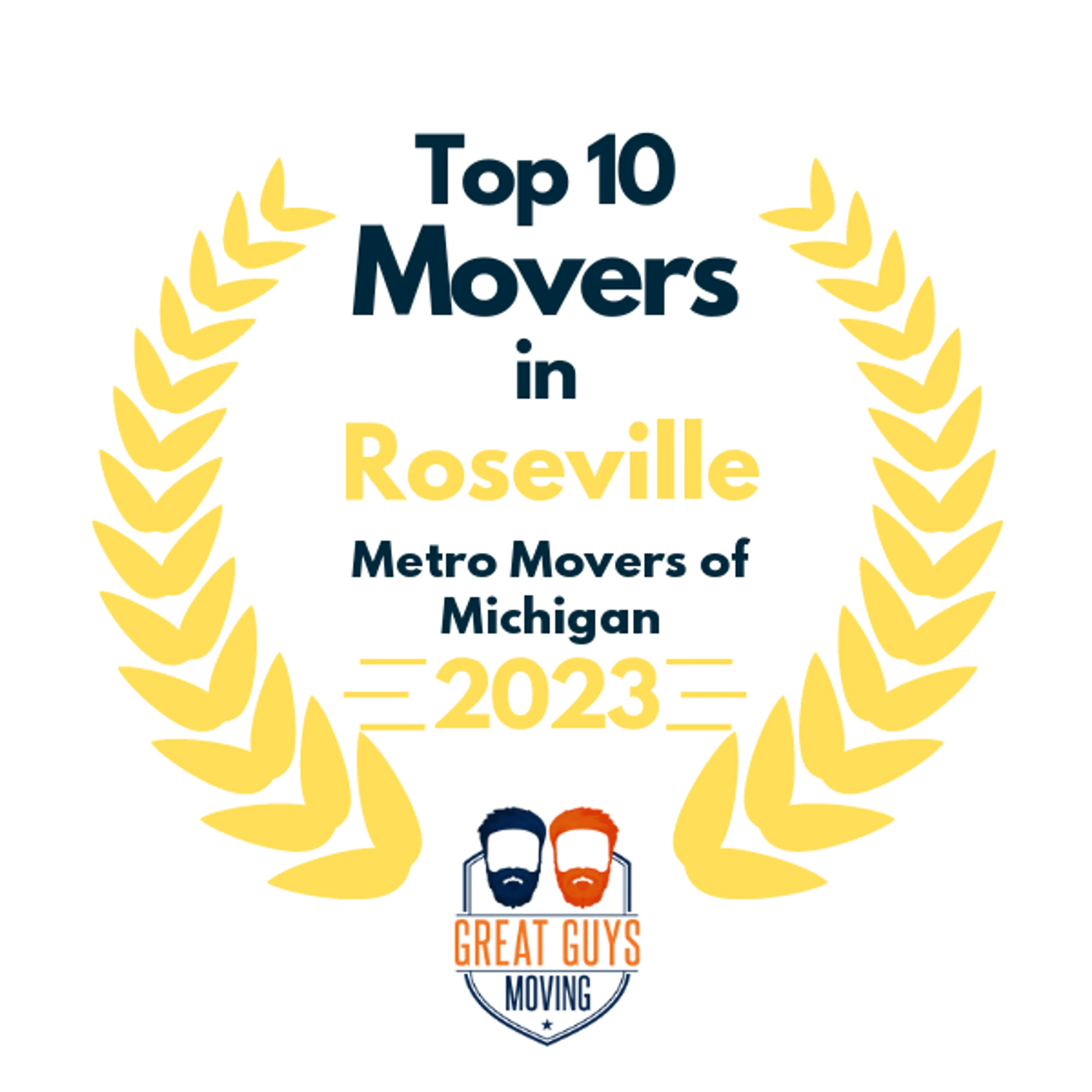 Top 10 Movers in Detroit, MI 2023 award