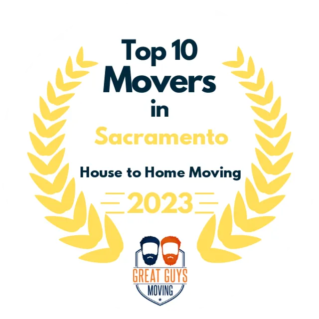 Top 10 Movers in Sacramento, CA 2023 award