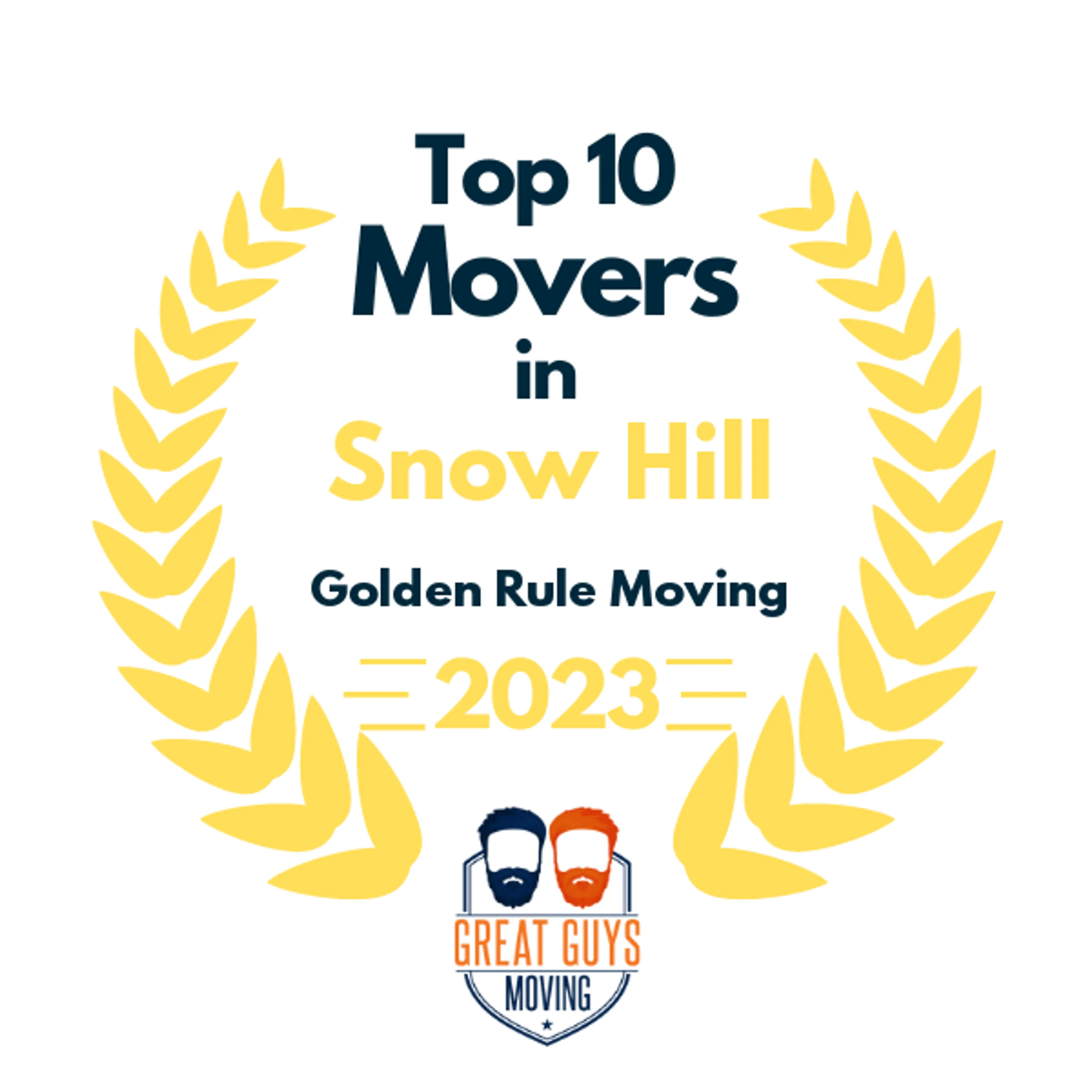 Top 10 Movers in Bowie, MD 2023 award