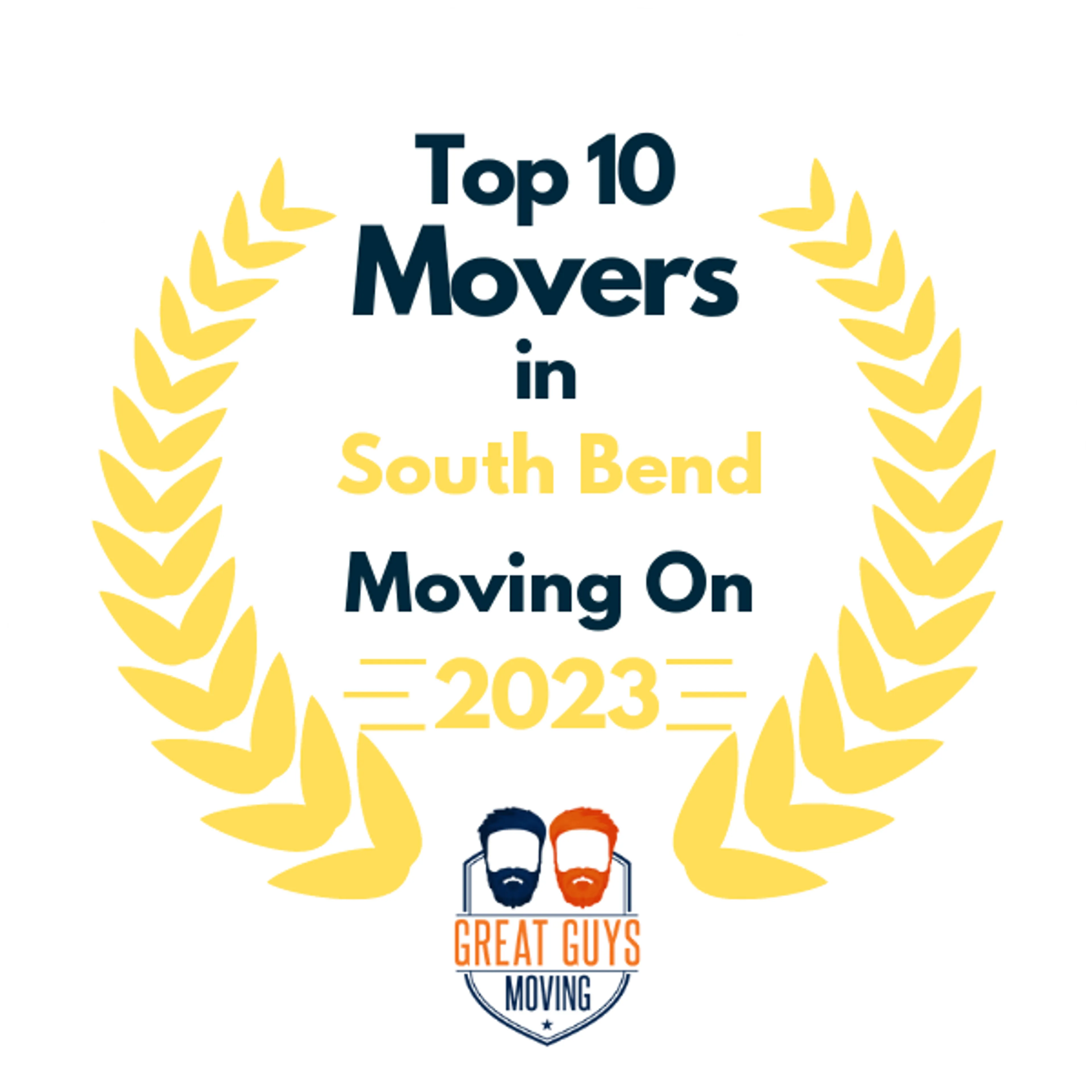 Top 10 Movers in South Bend, IN 2023 award