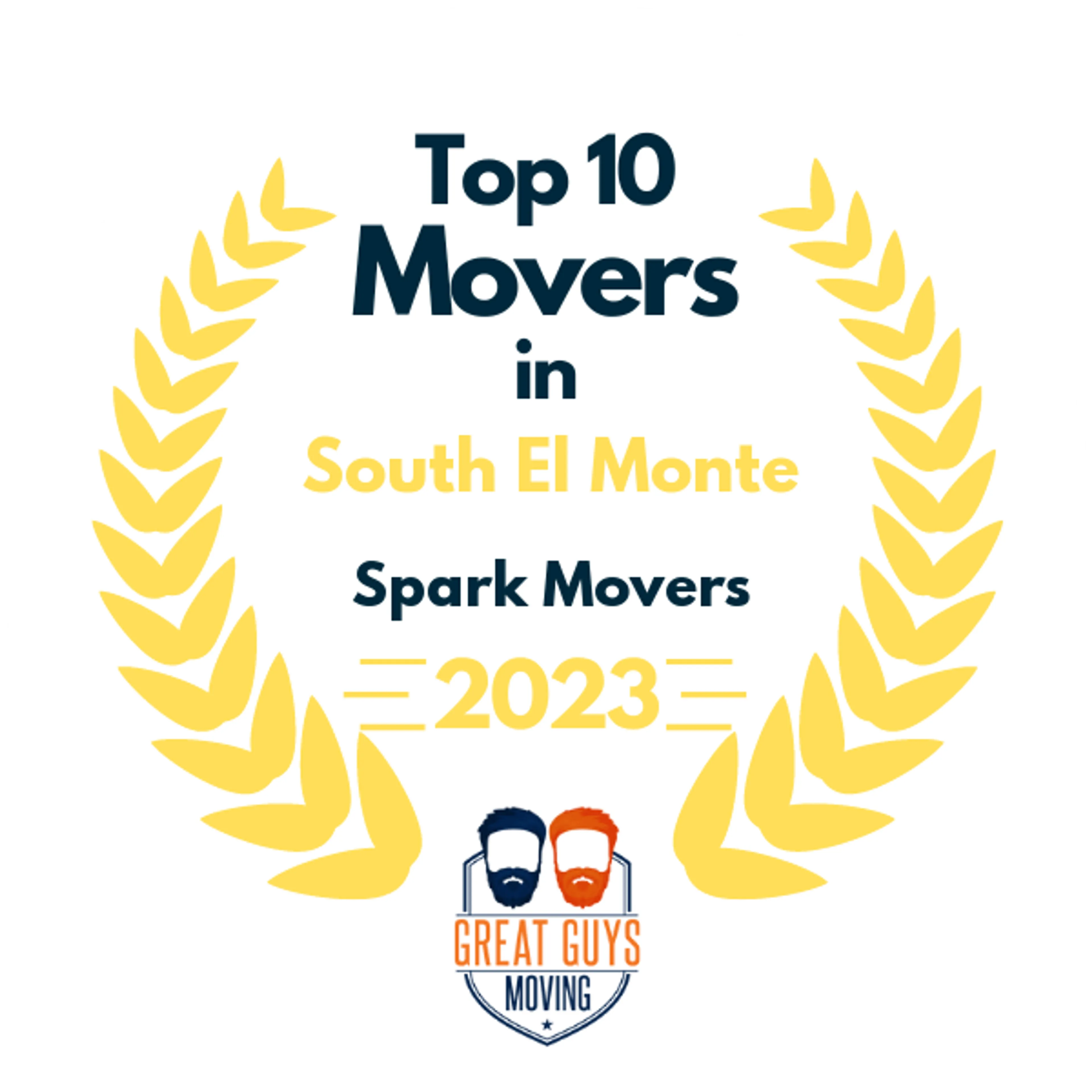 Top 10 Movers in Glendale, CA 2023 award