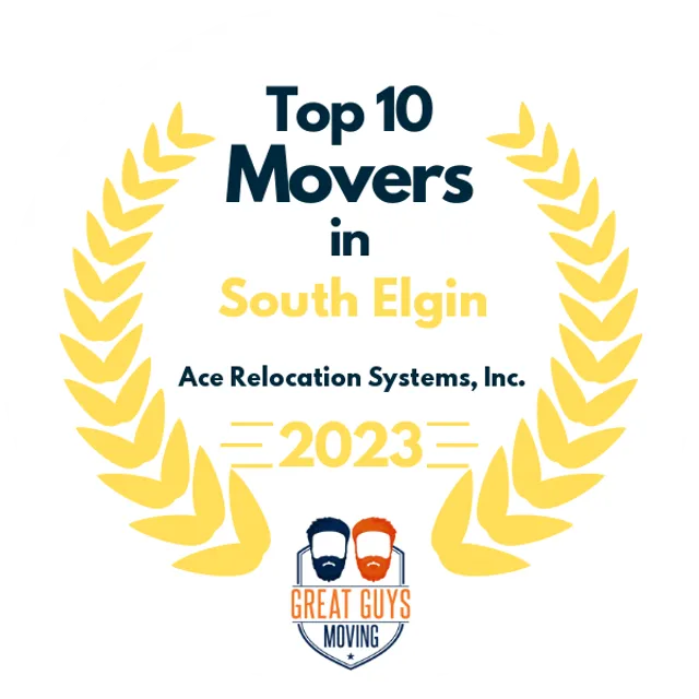 Top 10 Movers in Elgin, IL 2023 award