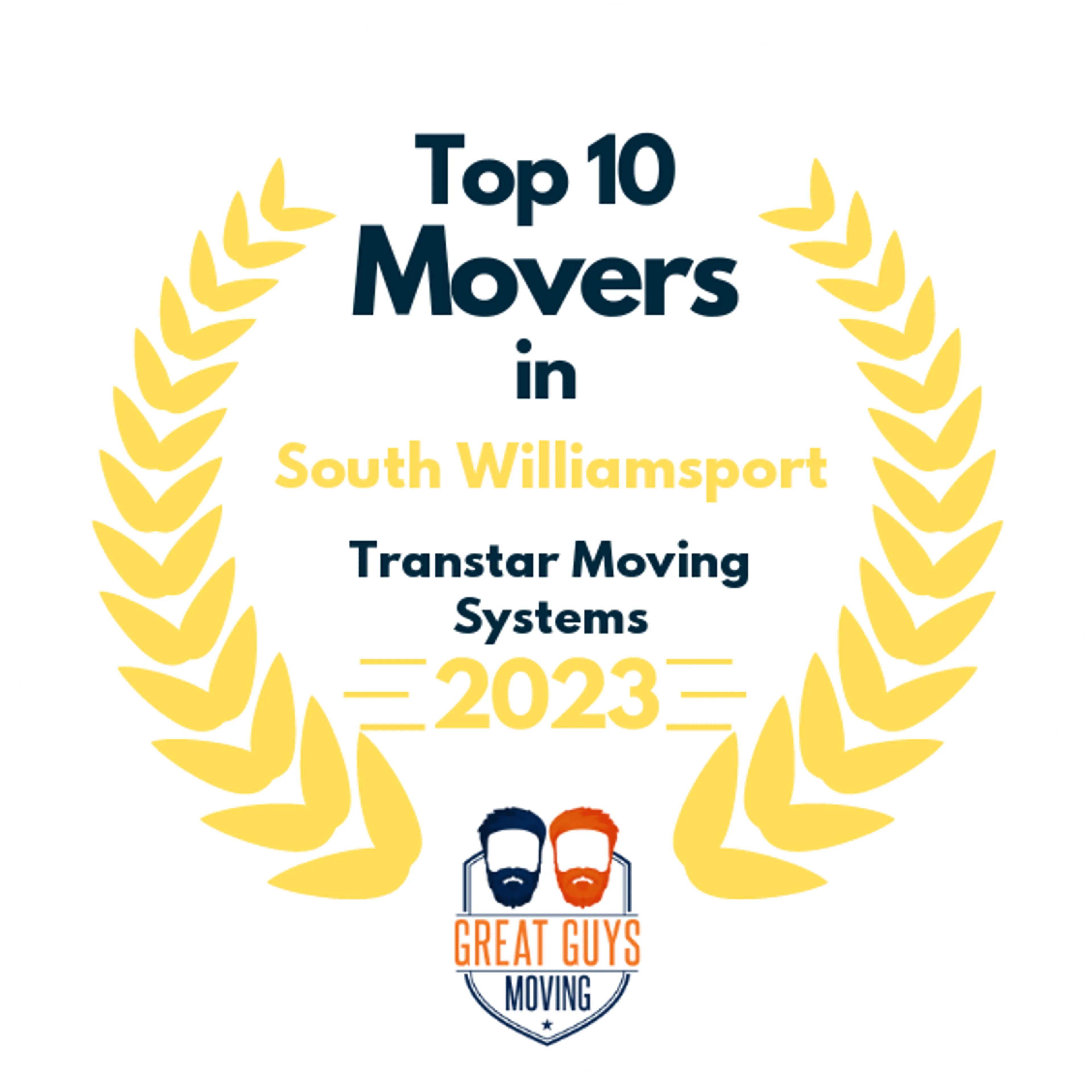 Top 10 Movers in Trenton, NJ 2023 award