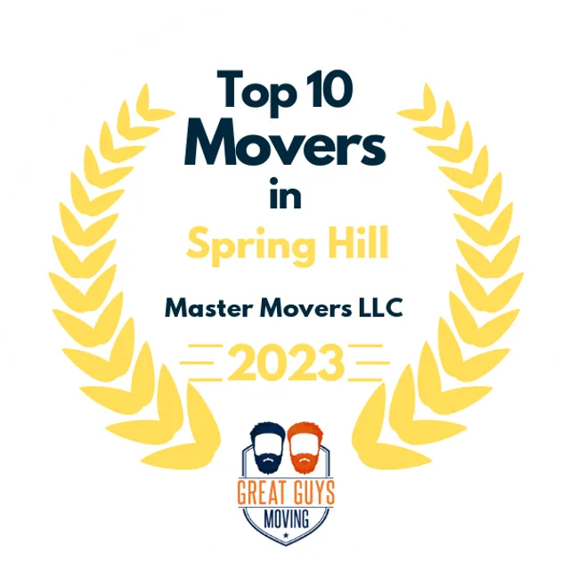 Top 10 Movers in Nashville, TN 2023 award