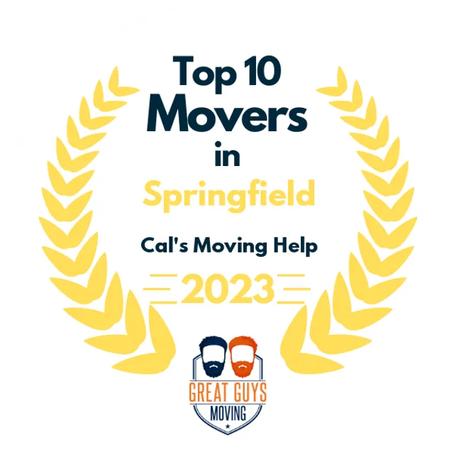 Top 10 Movers in Springfield, OR 2023 award