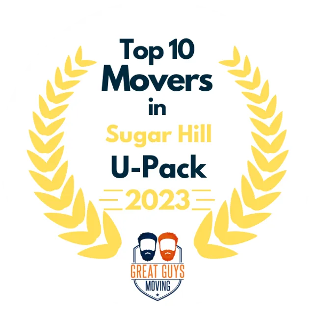 Top 10 Movers in Athens, GA 2023 award