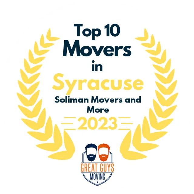 Top 10 Movers in Syracuse, NY 2023 award