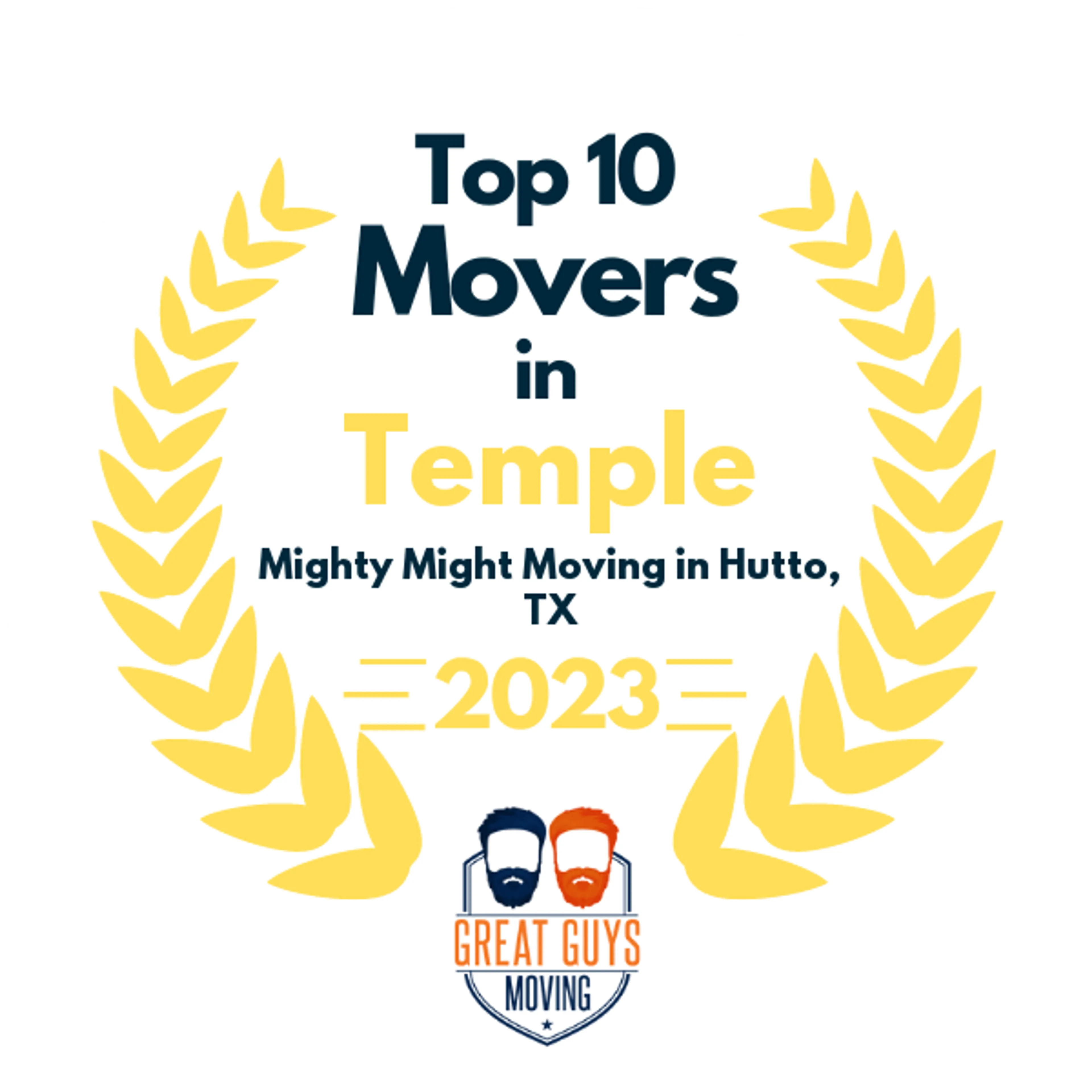 Top 10 Movers in Round Rock, TX 2023 award
