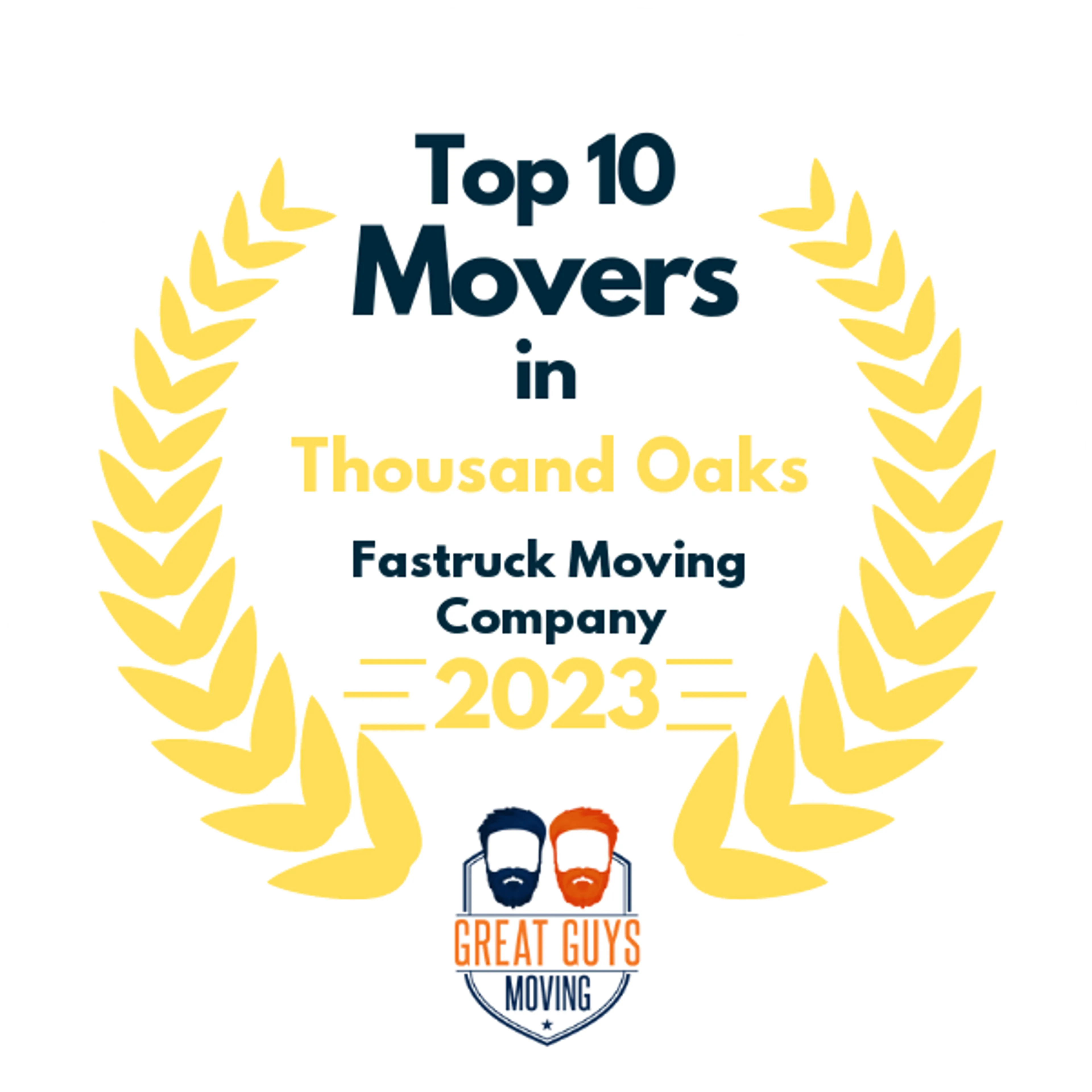 Top 10 Movers in Los Angeles, CA 2023 award