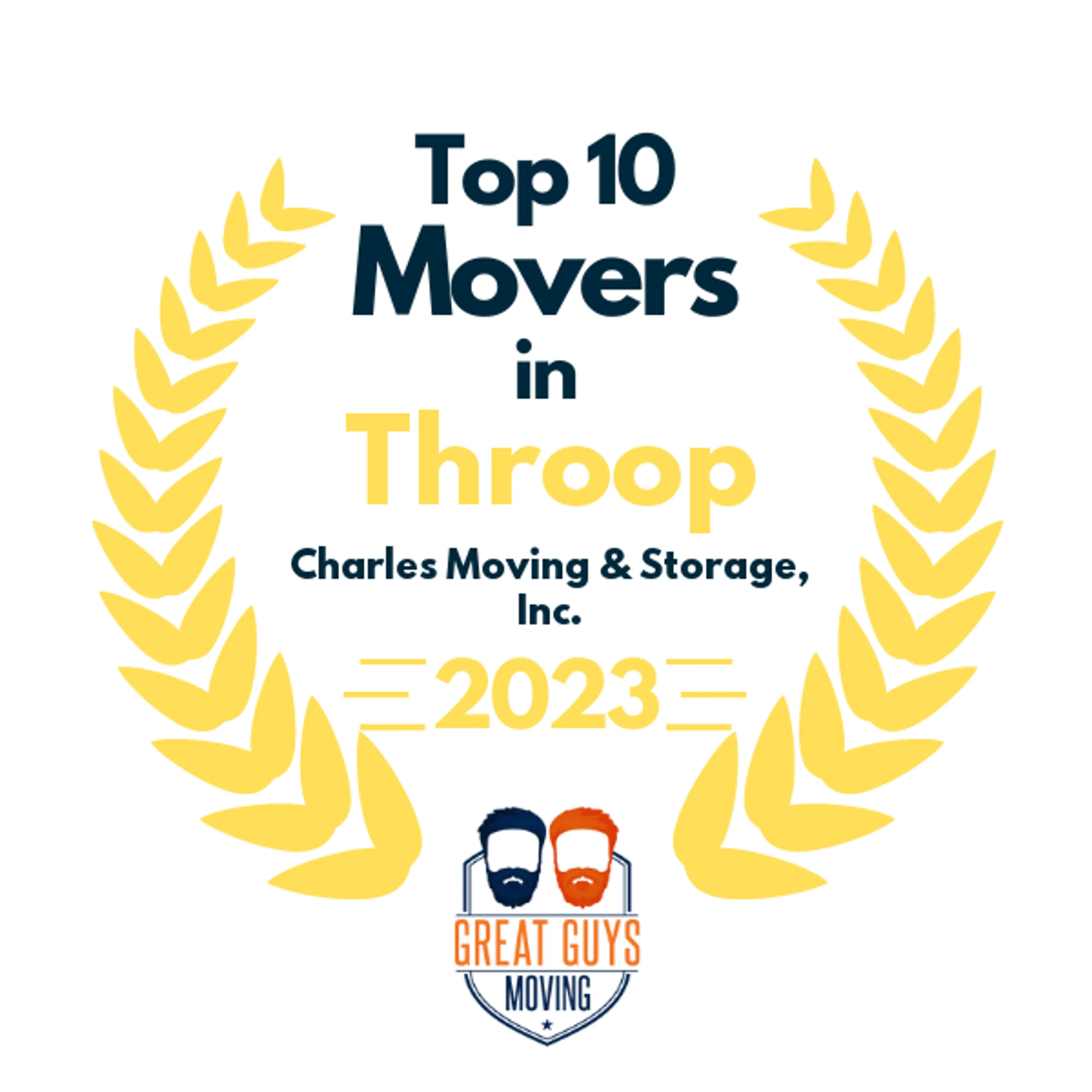 Top 10 Movers in Newark, NJ 2023 award