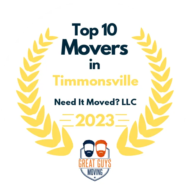 Top 10 Movers in Columbia, SC 2023 award