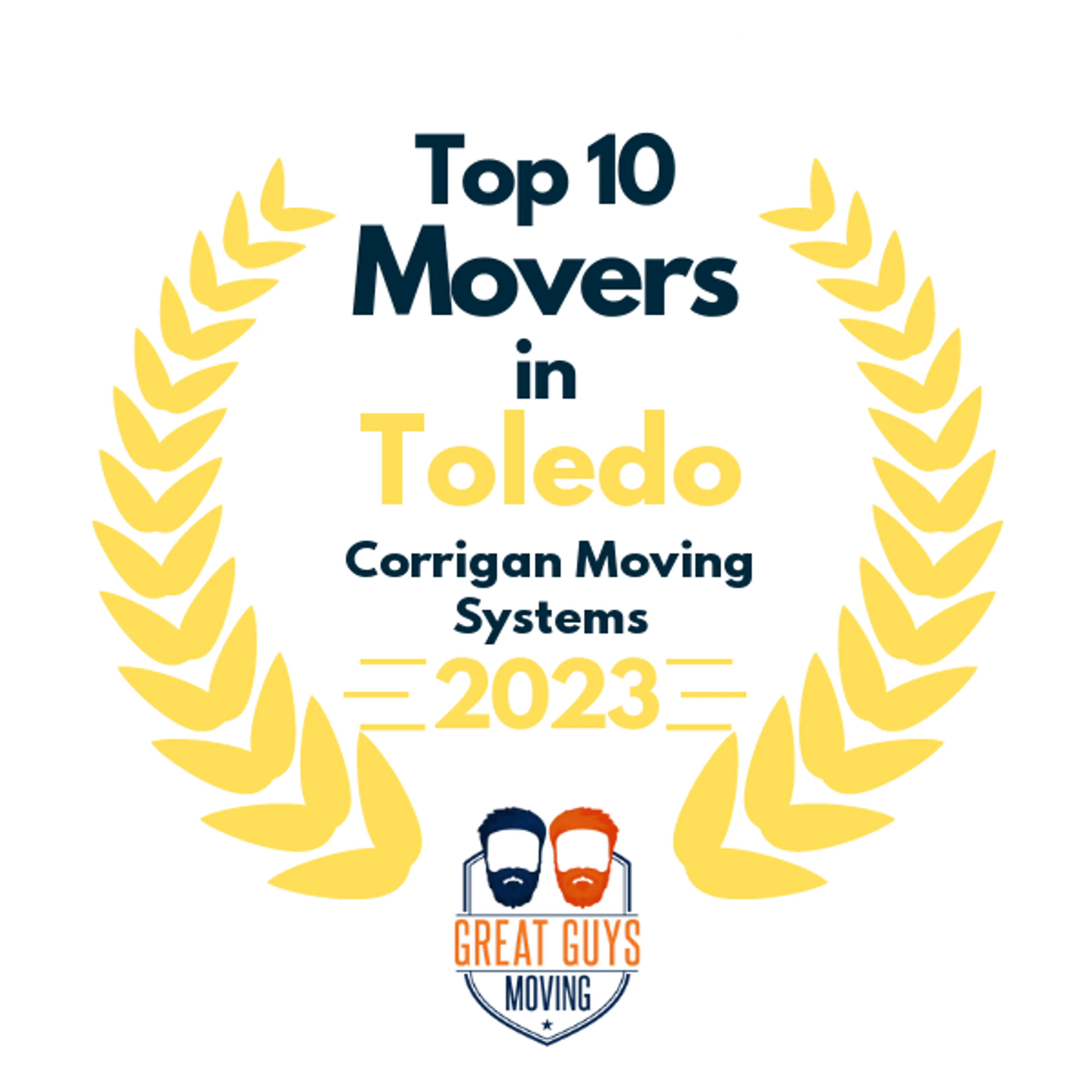 Top 10 Movers in Toledo, OH 2023 award