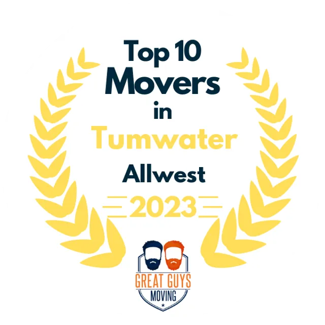 Top 10 Movers in Tacoma, WA 2023 award