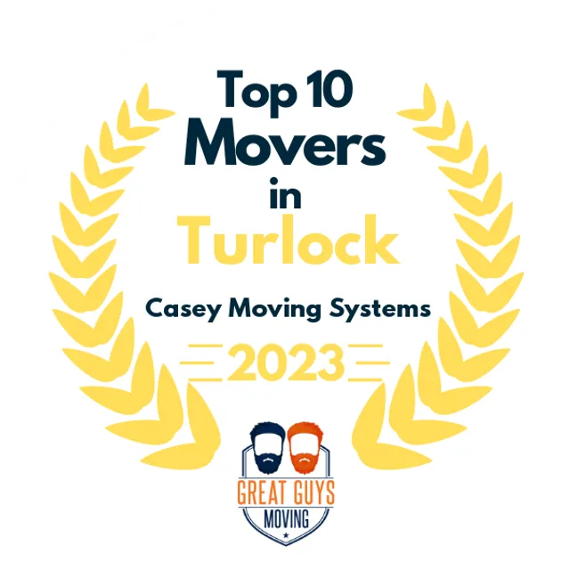 Top 10 Movers in Modesto, CA 2023 award