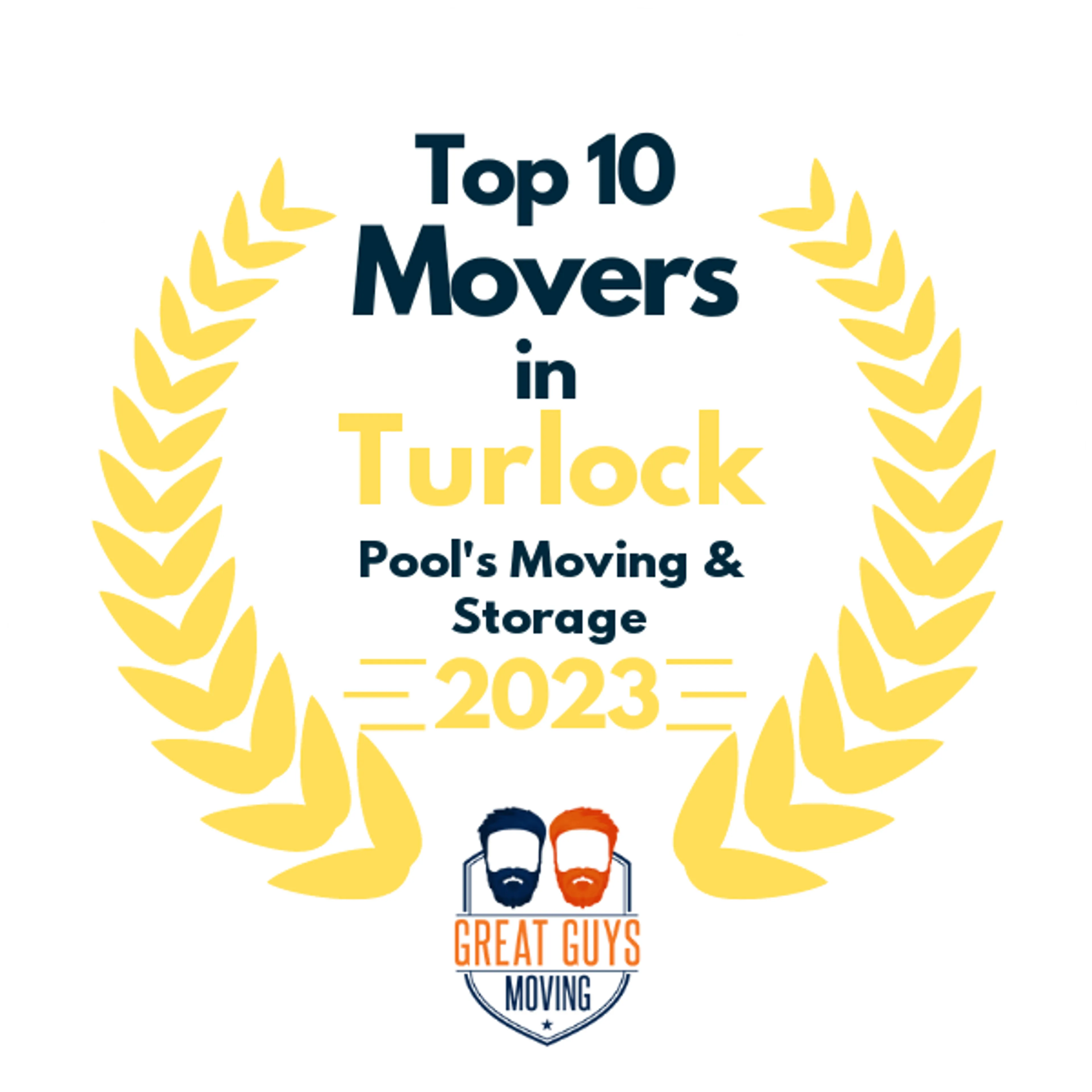 Top 10 Movers in Modesto, CA 2023 award