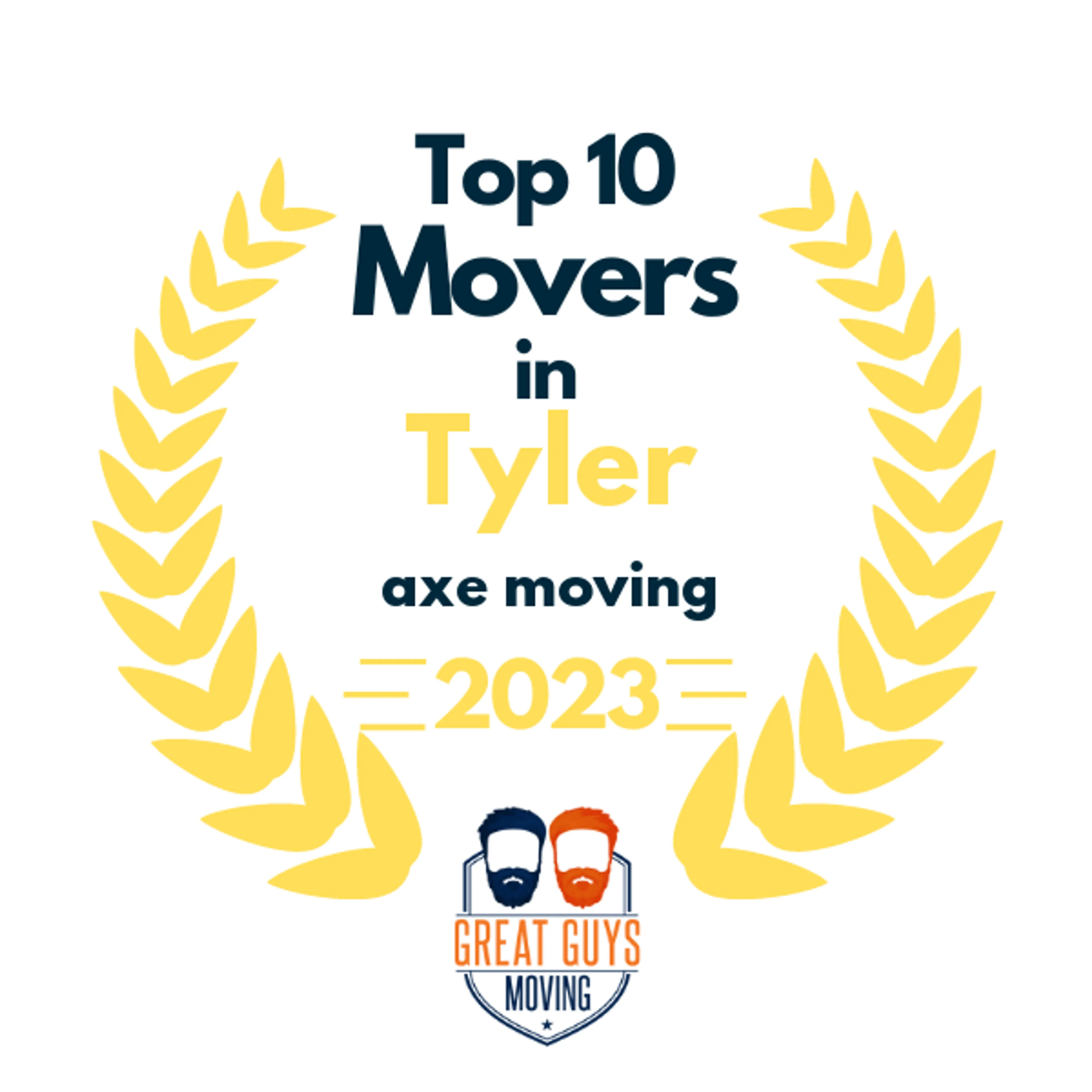 Top 10 Movers in Tyler, TX 2023 award