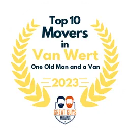 top 10 ranked movers in van wert 2023 one old man and a van image