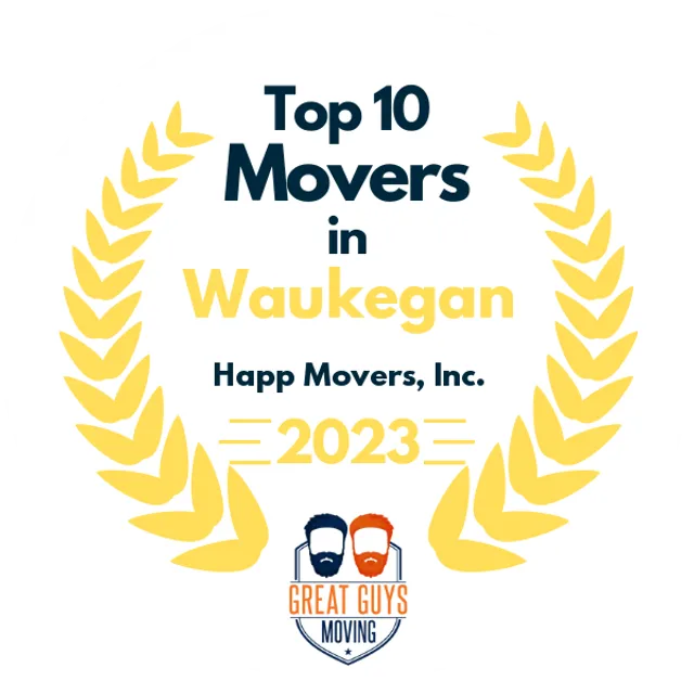 Top 10 Movers in Waukegan, IL 2023 award