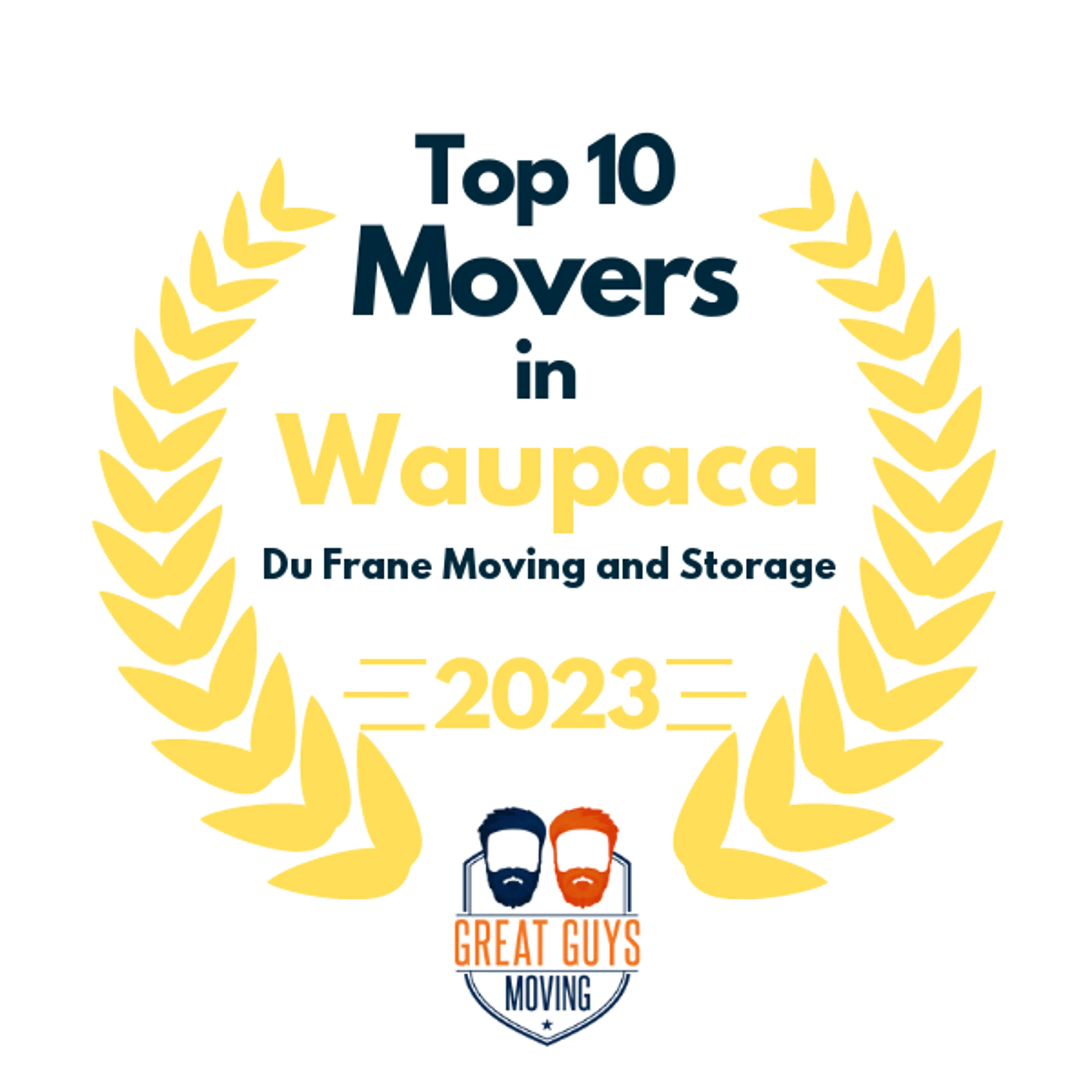 Top 10 Movers in Oshkosh, WI 2023 award