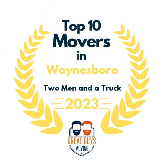 Top 10 Movers in Lynchburg, VA 2023 award