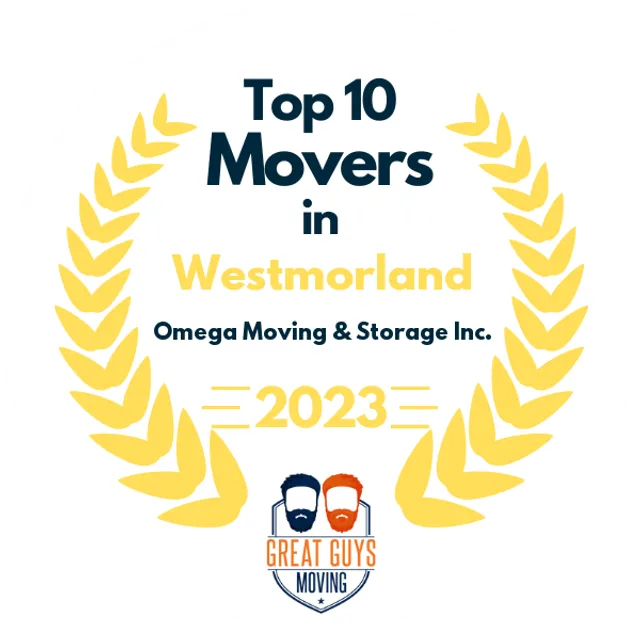 Top 10 Movers in San Diego, CA 2023 award