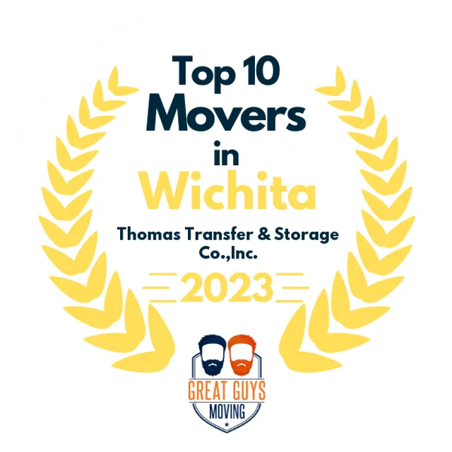 Top 10 Movers in Wichita, KS 2023 award