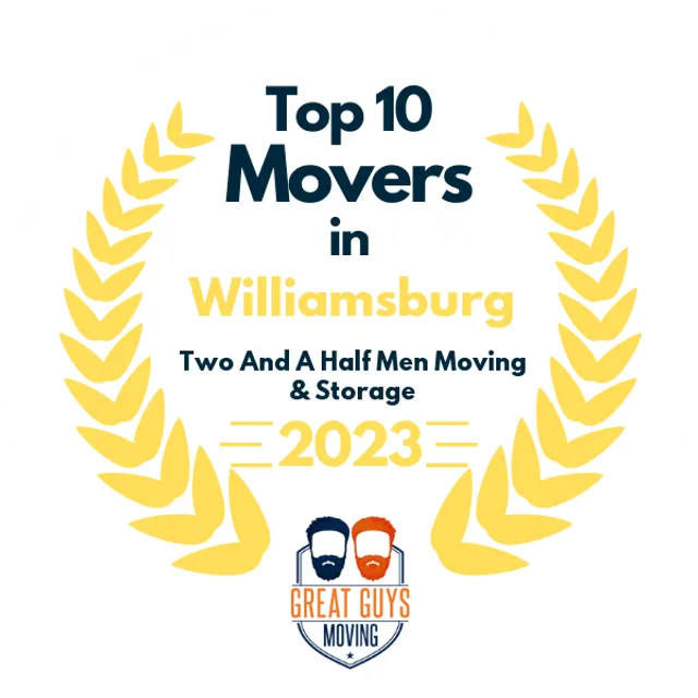 Top 10 Movers in Newport News, VA 2023 award