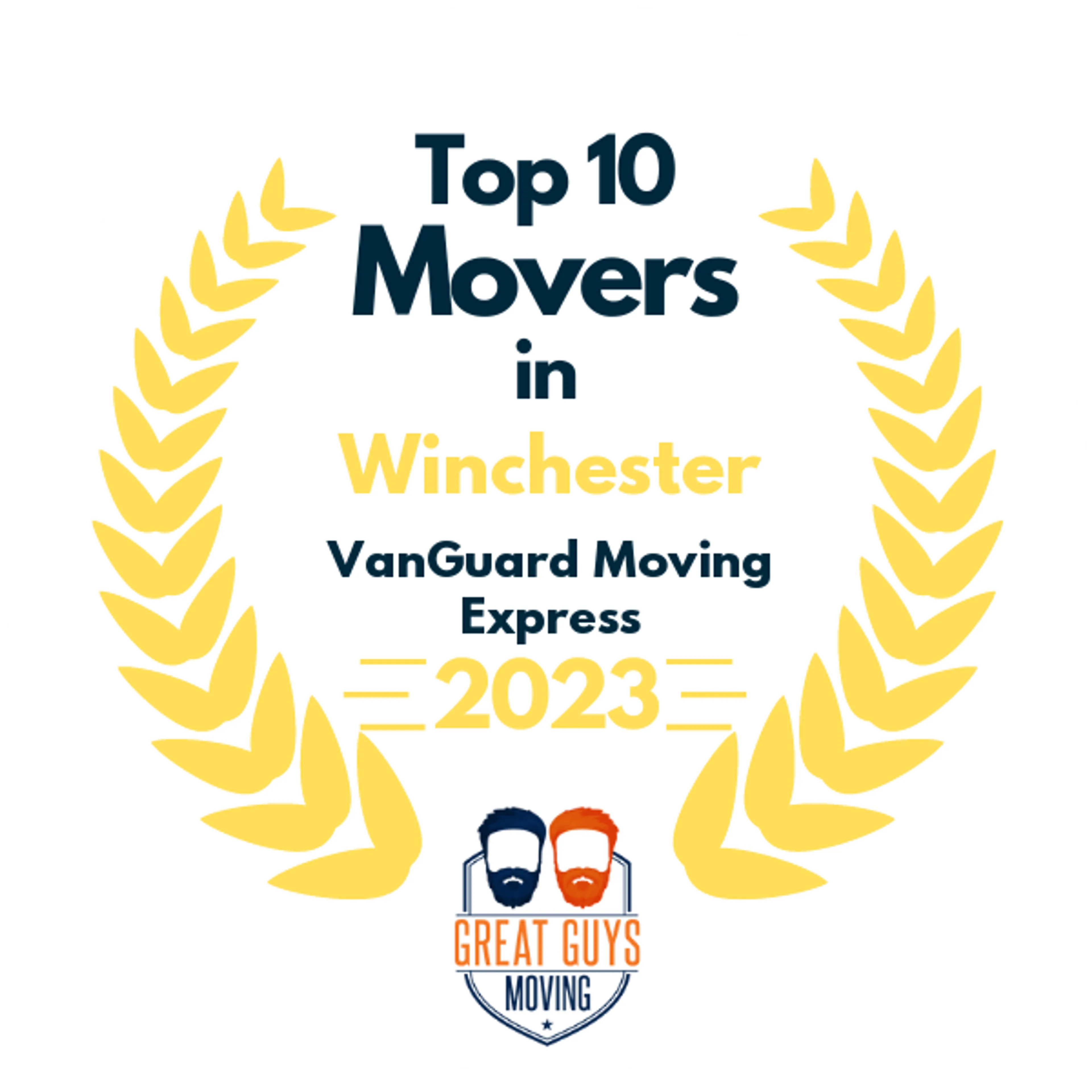 Top 10 Movers in Leesburg, VA 2023 award