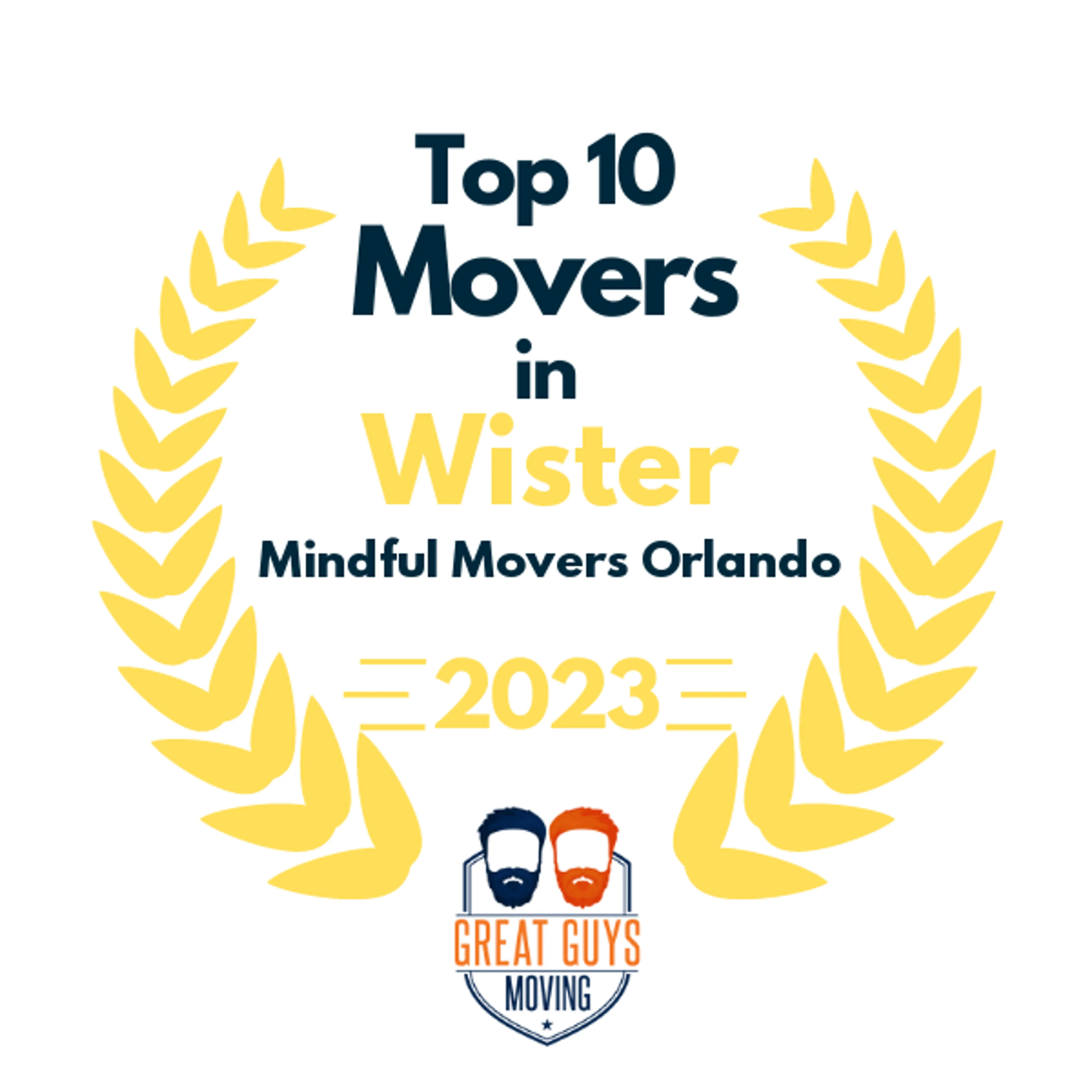 Top 10 Movers in Orlando, FL 2023 award