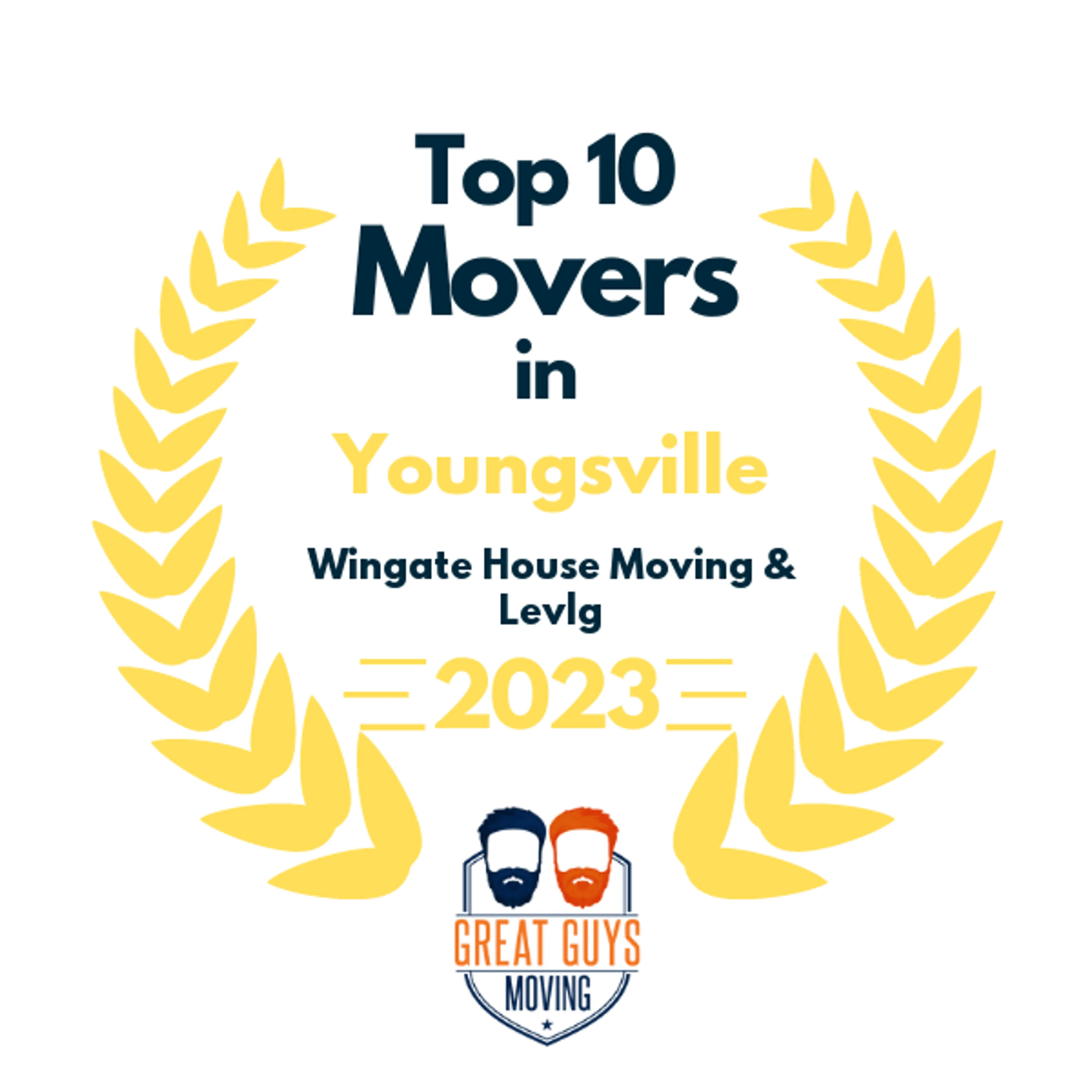 Top 10 Movers in Lafayette, LA 2023 award