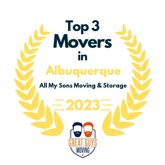 Top 3 Movers in Albuquerque, NM 2023 award