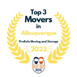 top 3 ranked movers in albuquerque 2023 prorelo moving and storage image