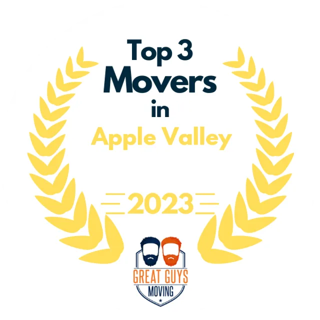 Top 3 Movers in Hesperia, CA 2023 award