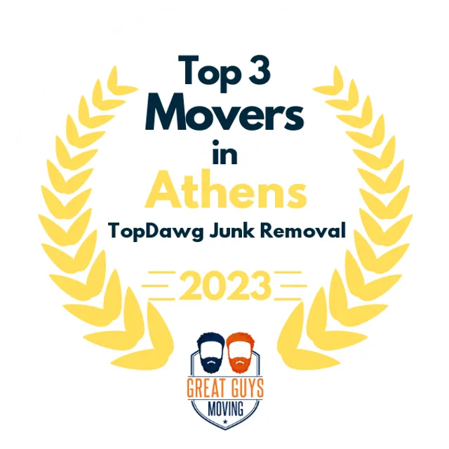 Top 3 Movers in Athens, GA 2023 award