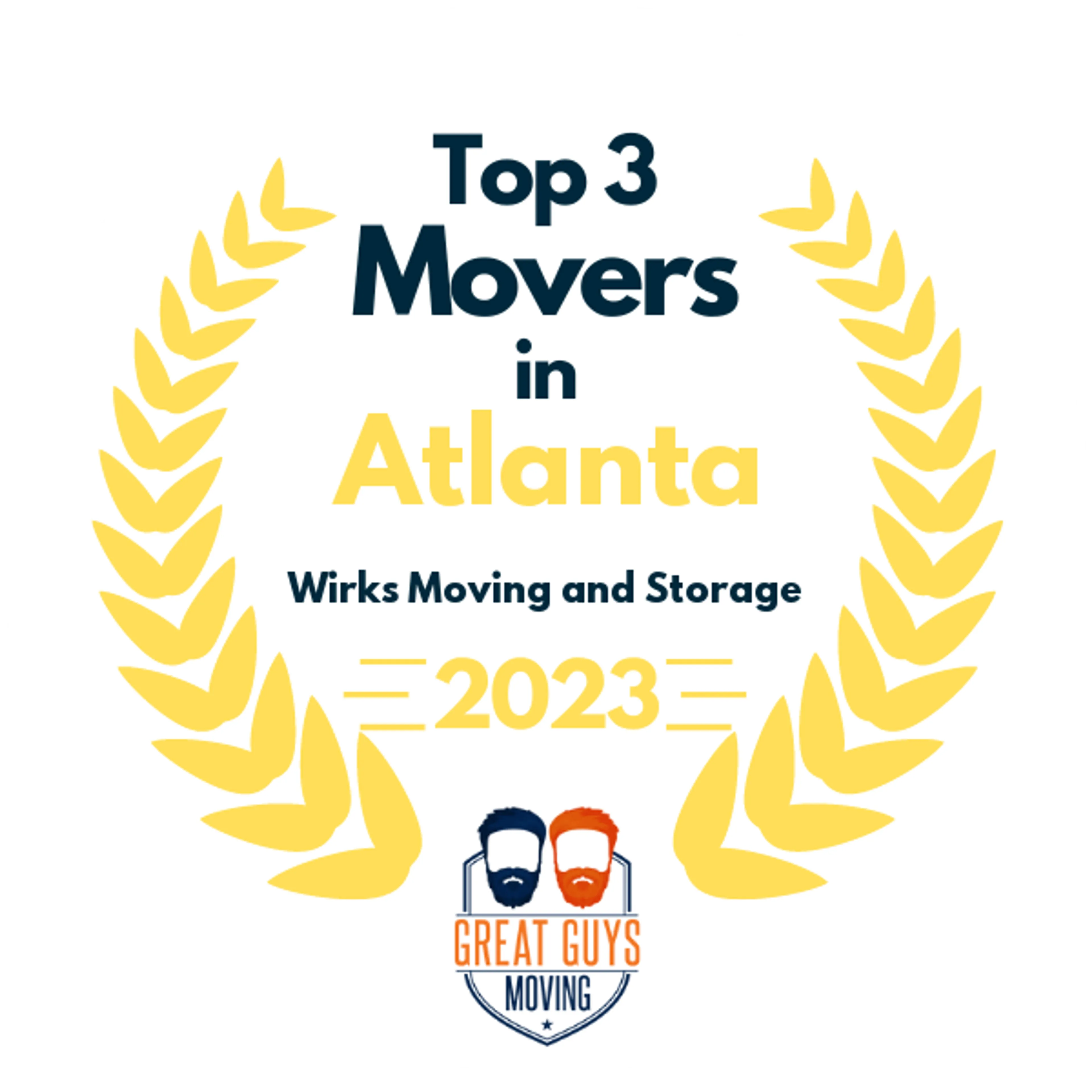 Top 3 Movers in Atlanta, GA 2023 award