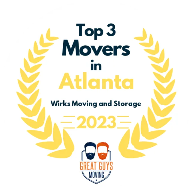 Top 3 Movers in Atlanta, GA 2023 award