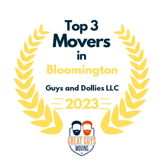 Top 3 Movers in Bloomington, IN 2023 award