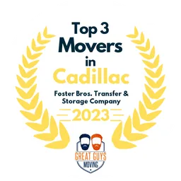 top 3 ranked movers in cadillac 2023 foster bros transfer storage company image