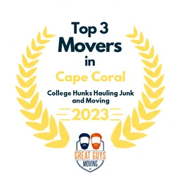 top 3 ranked movers in cape coral 2023 college hunks hauling junk and moving image