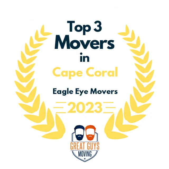 Top 3 Movers in Cape Coral, FL 2023 award