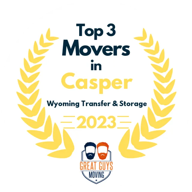 Top 3 Movers in Casper, WY 2023 award