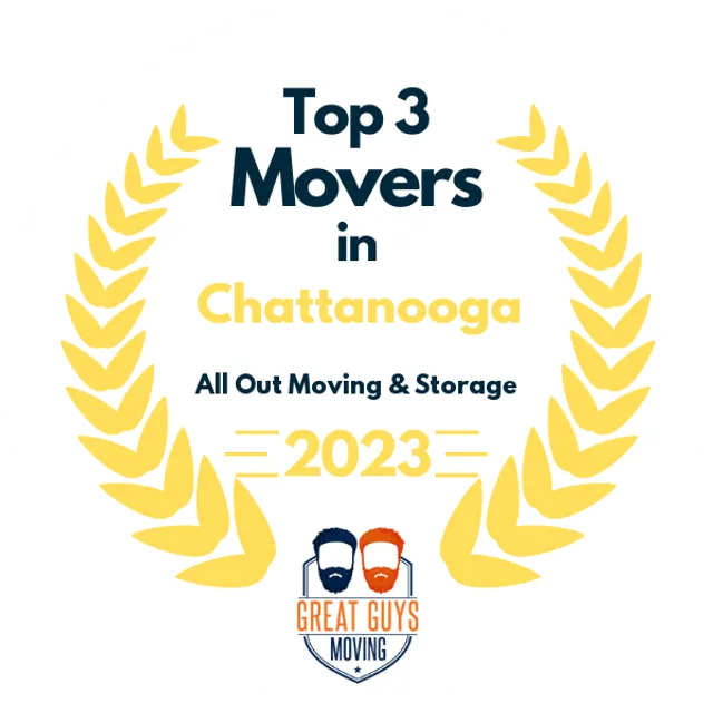 Top 3 Movers in Chattanooga, TN 2023 award