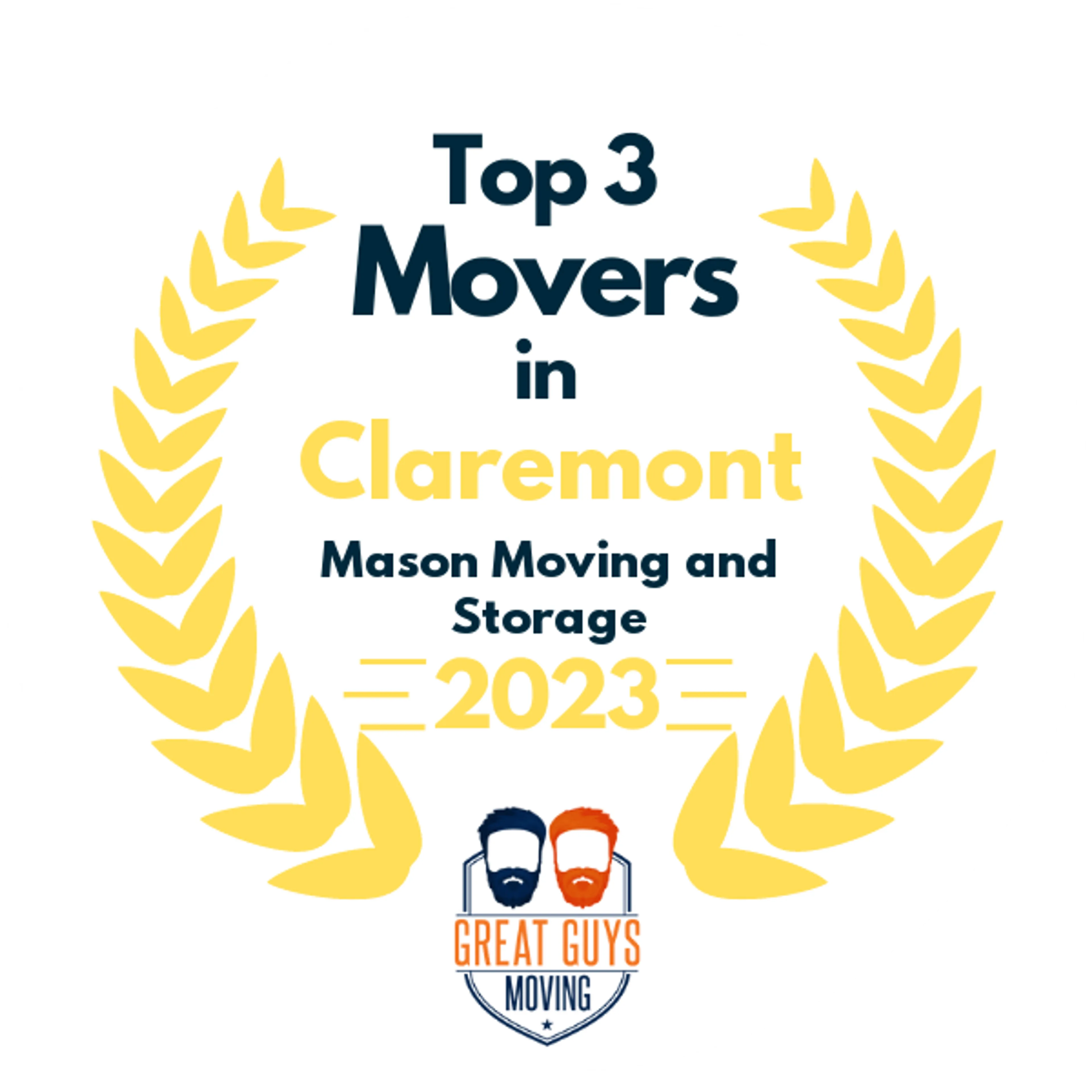Top 3 Movers in Concord, NH 2023 award