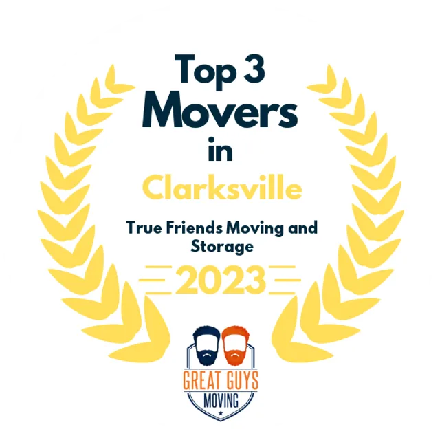 Top 3 Movers in Clarksville, TN 2023 award