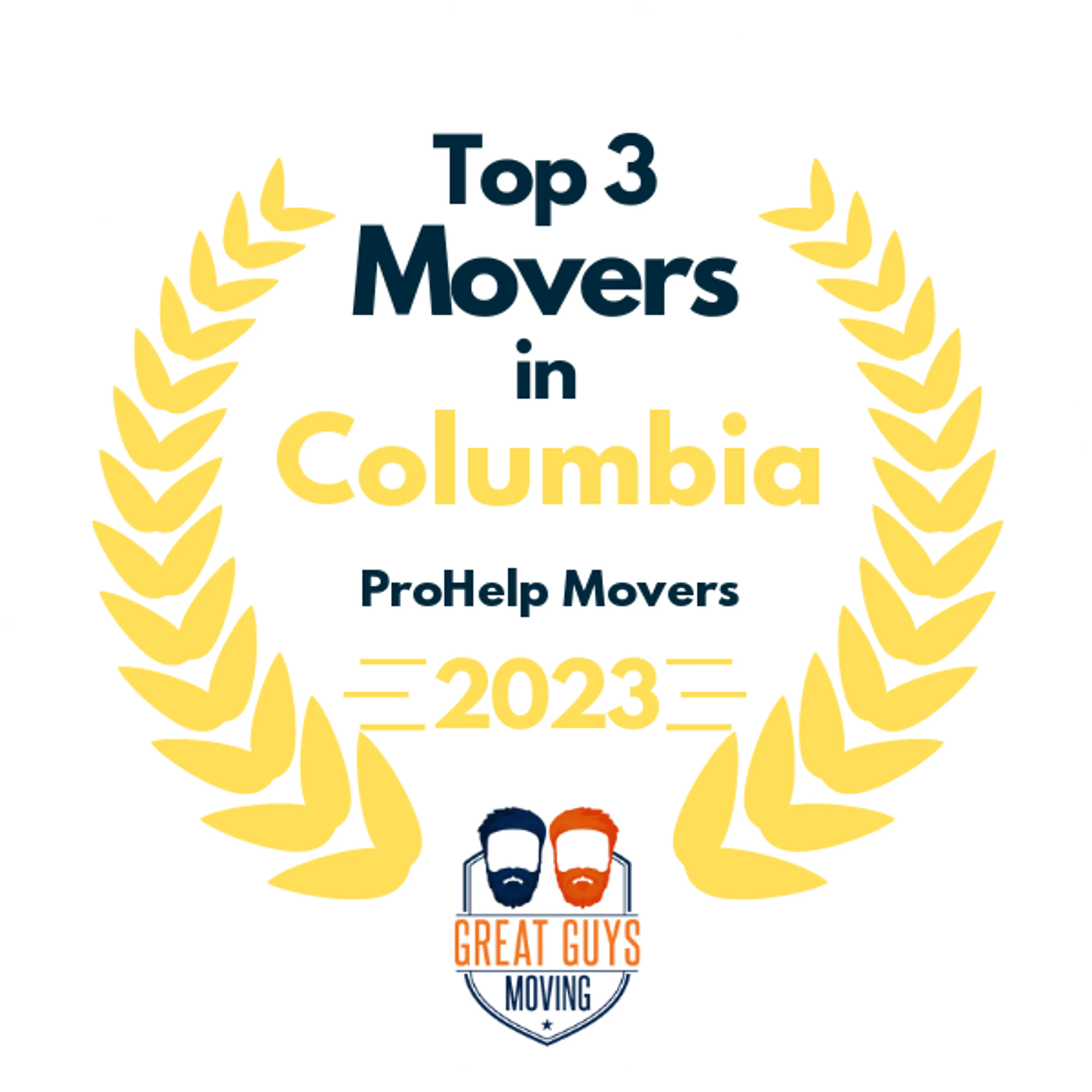 Top 3 Movers in Columbia, SC 2023 award