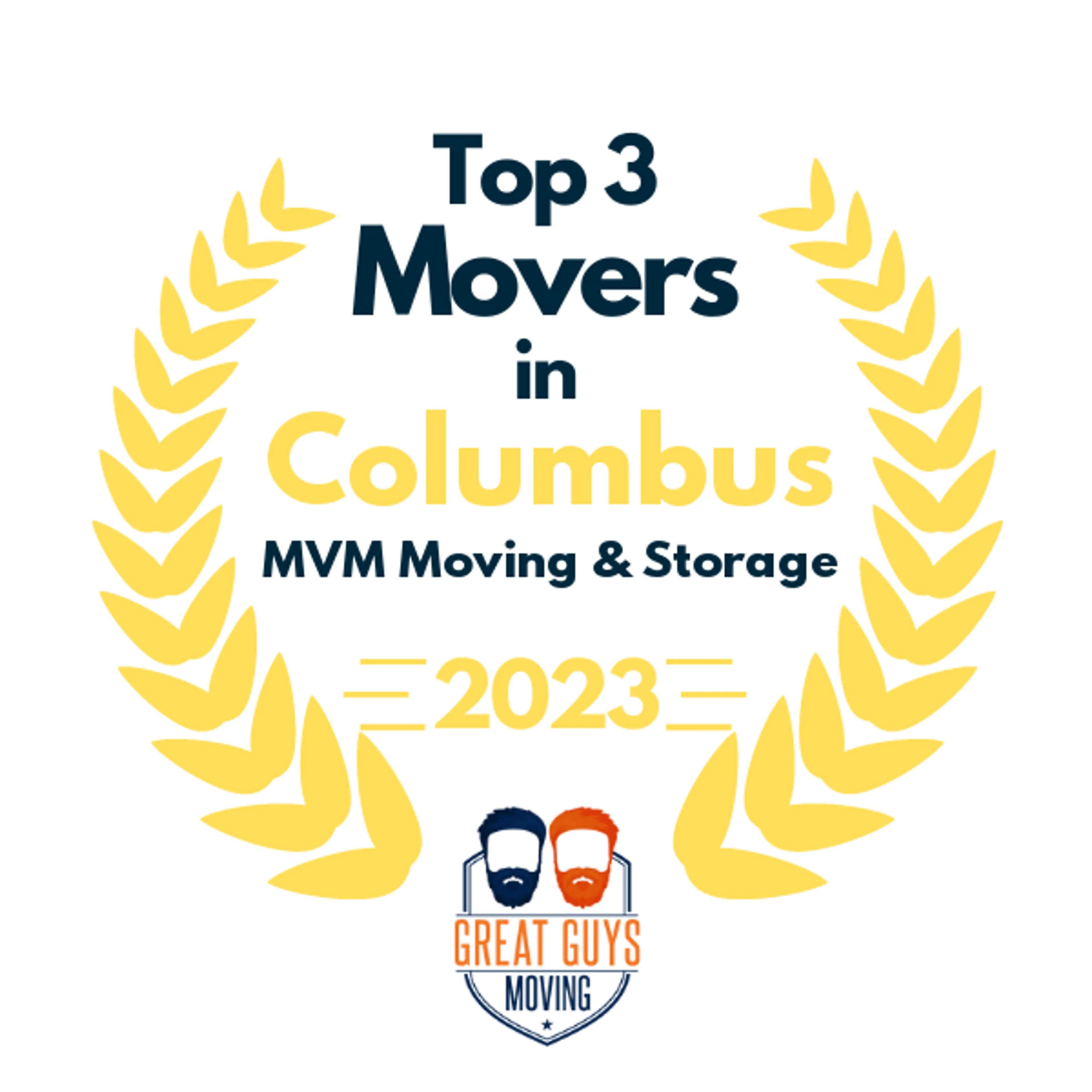 Top 3 Movers in Columbus, OH 2023 award